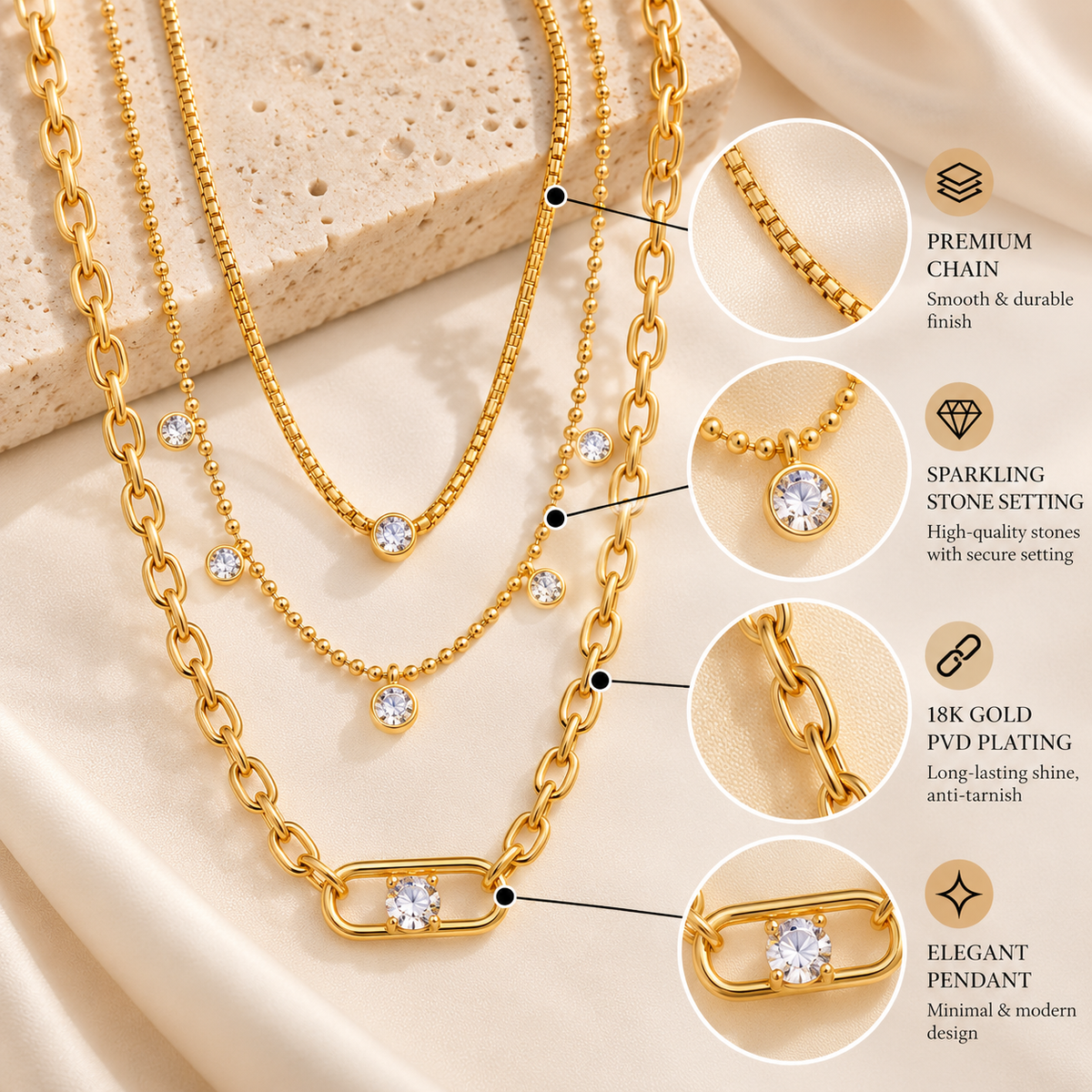 Celeste Layered Necklace