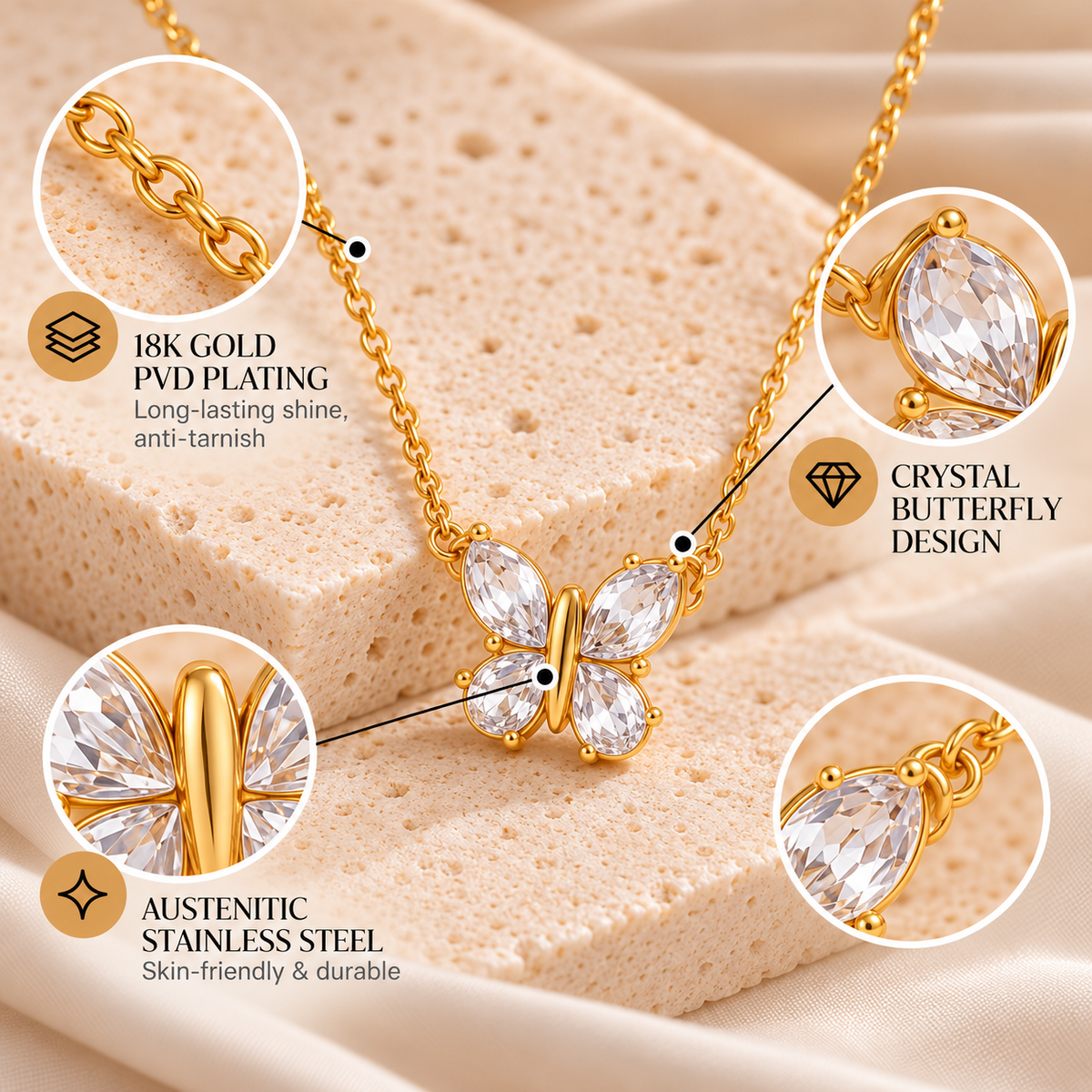 Aurielle Flutter Necklace