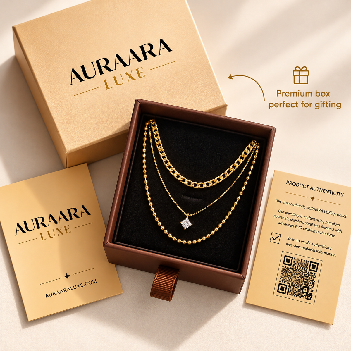 Aureline Cascade Necklace
