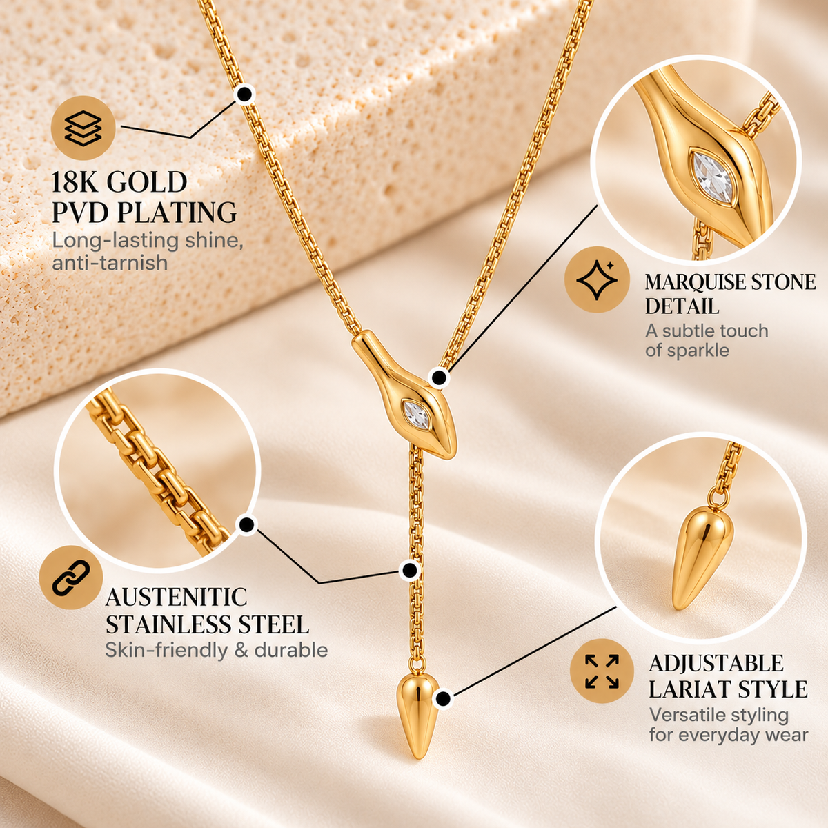 Nyra Stonefall Necklace
