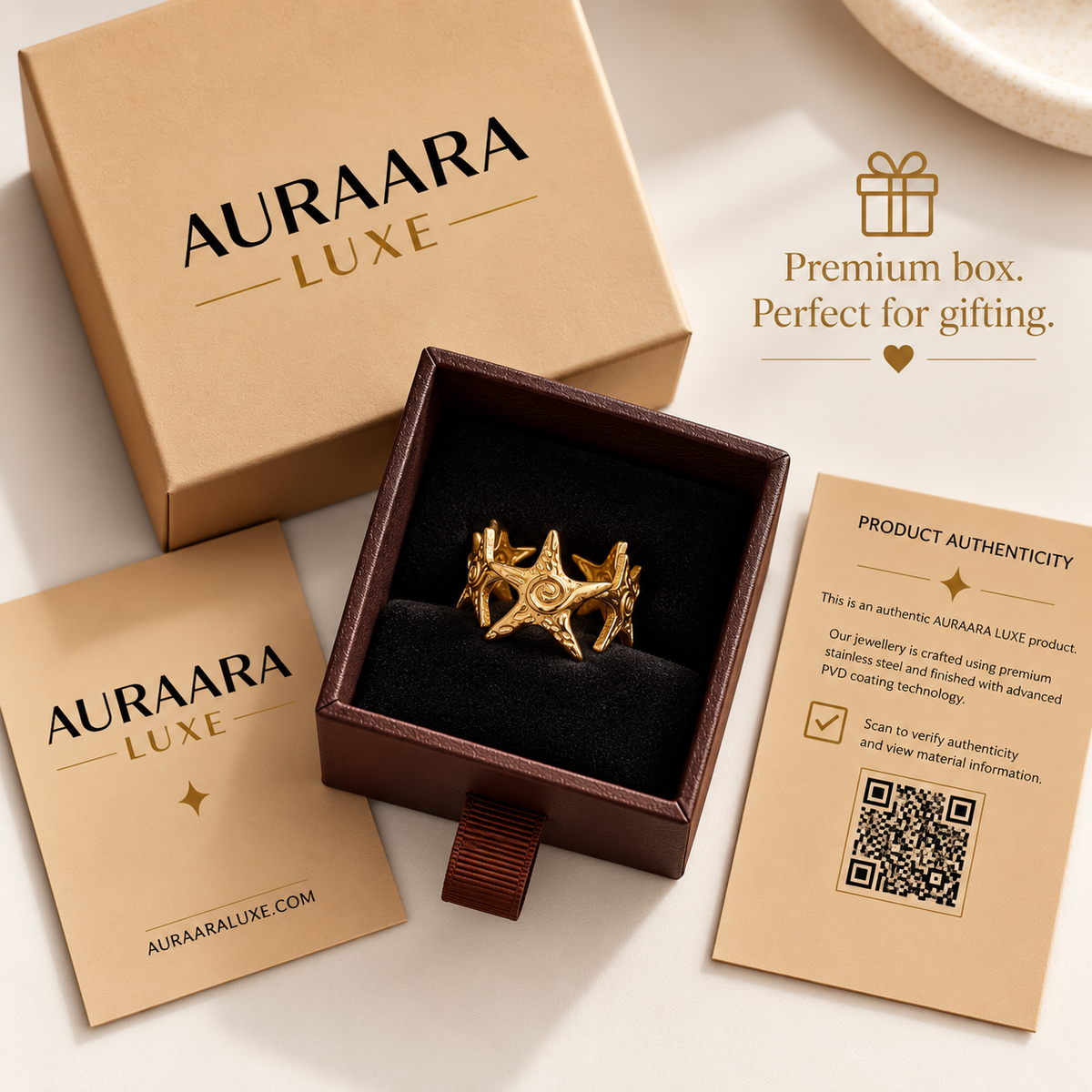 Celestial Star Open Ring