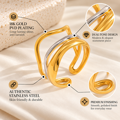 Harmony Wave Ring