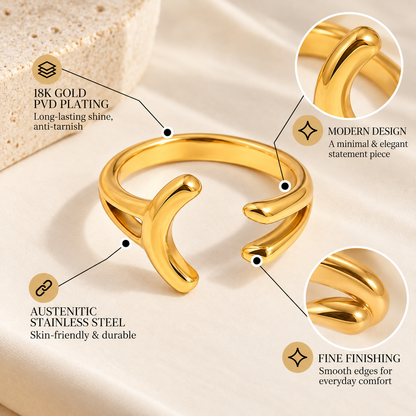 Aura Curve Ring