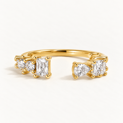 Celeste Crystal Open Ring