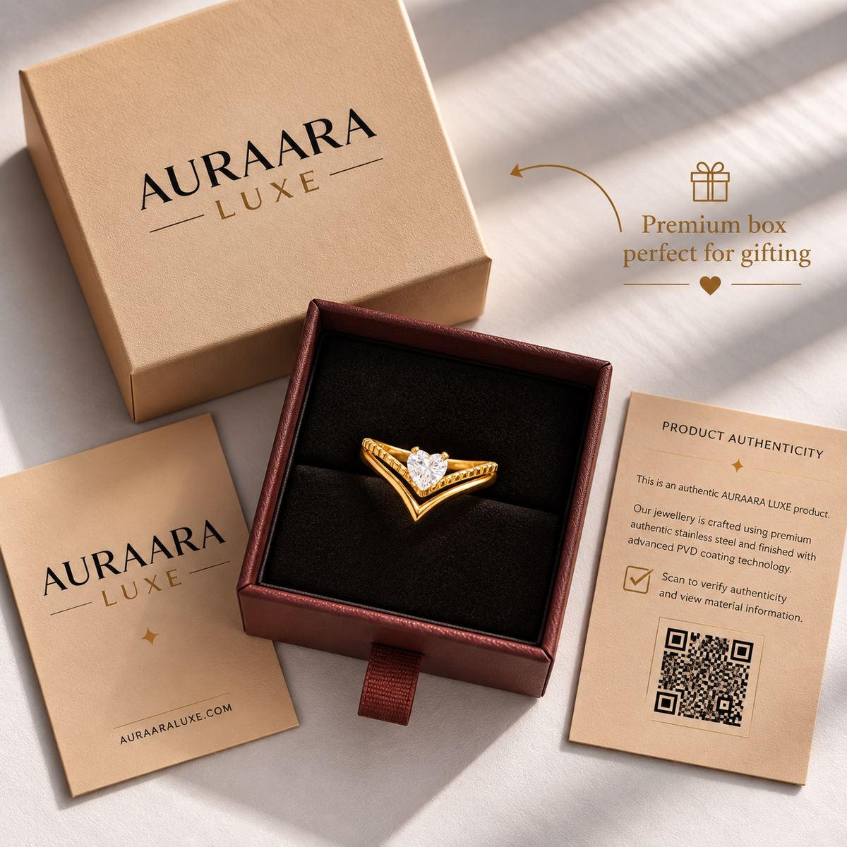 Amara Heart Ring