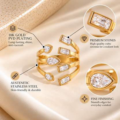 Élan Multi-Stone Ring