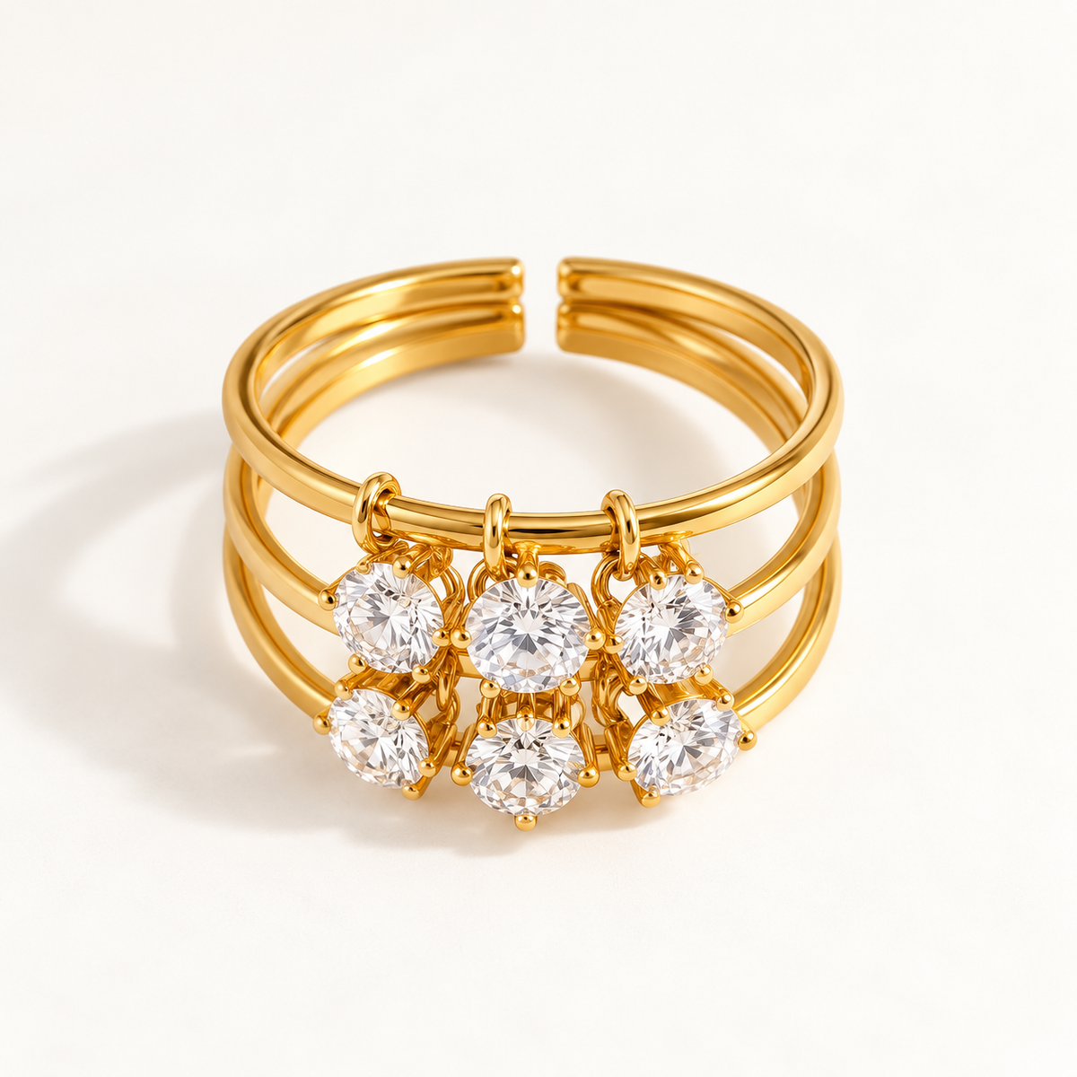 Crystal Cuff Ring