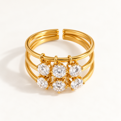 Crystal Cuff Ring