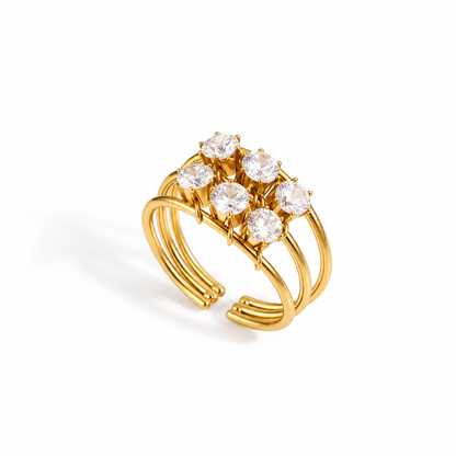 Crystal Cuff Ring