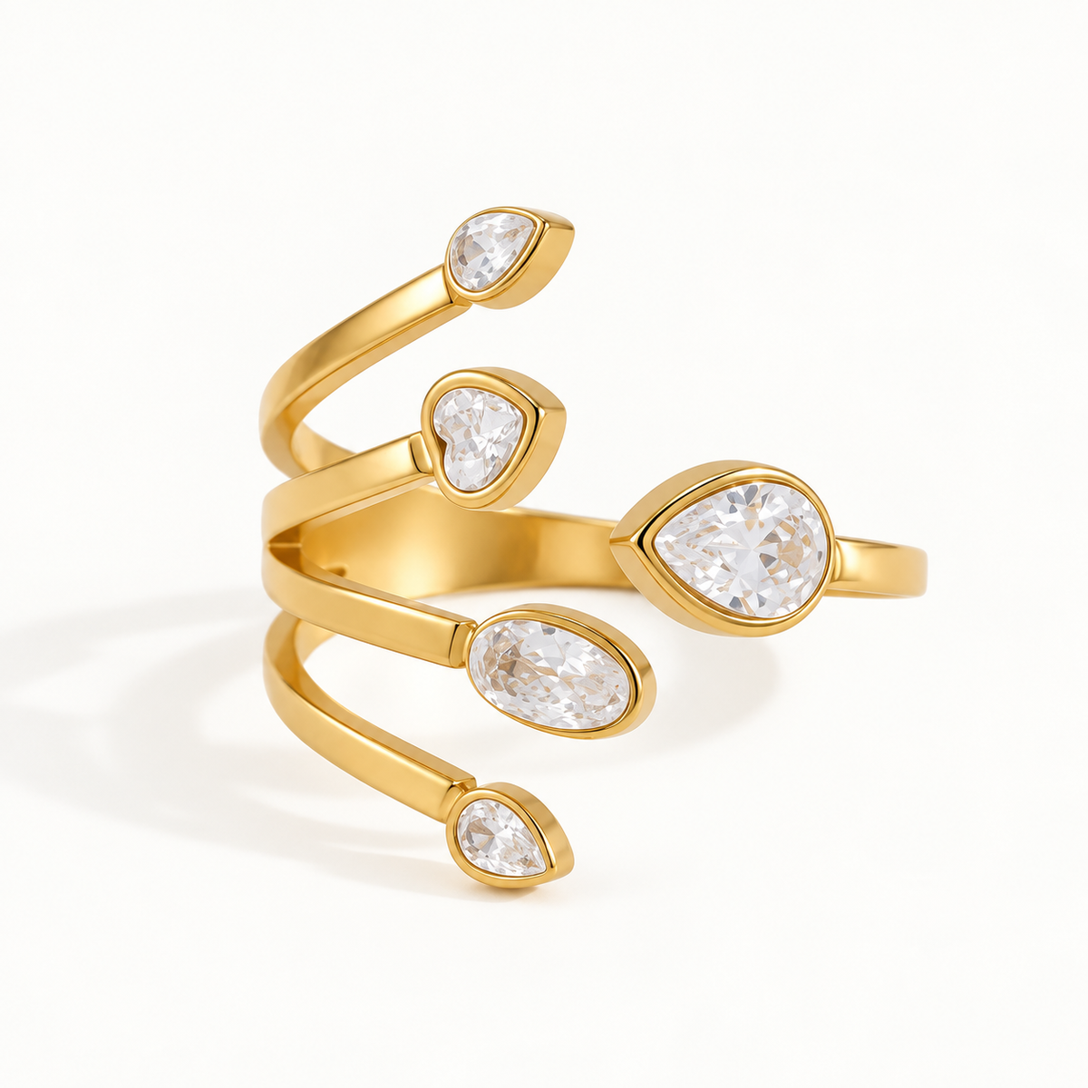 Élan Crystal Wrap Ring