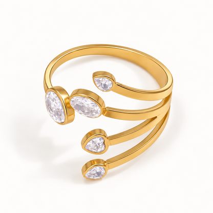 Élan Crystal Wrap Ring