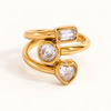 Trio Charm Ring