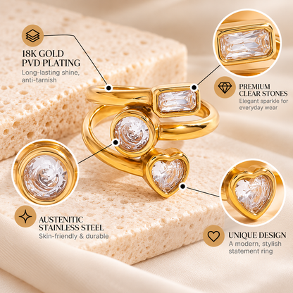 Trio Charm Ring