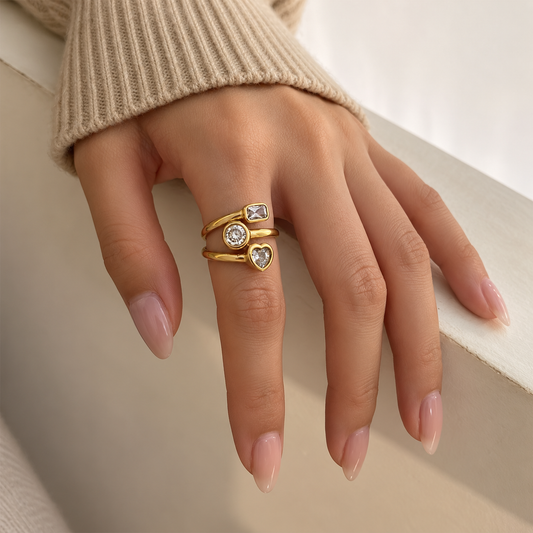 Trio Charm Ring