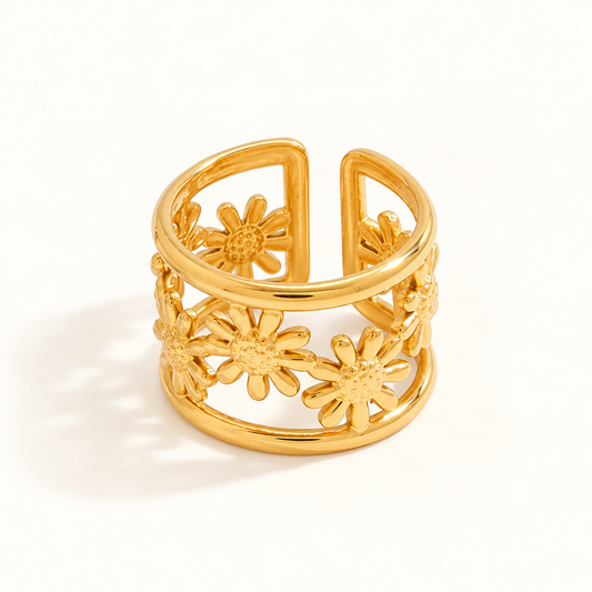 Daisy Cuff Ring