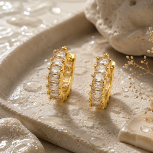 Celeste Crystal Hoops