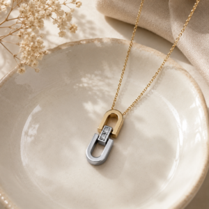 Elara Two-Tone Pendant