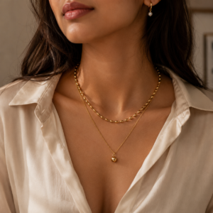 Aurelia Layered Drop Necklace