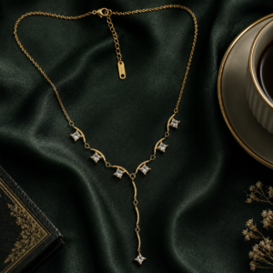 Seraphina Crystal Y-Drop Necklace