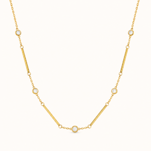 Élan Crystal Bar Necklace