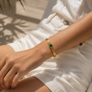 Emerald Aura Cuff