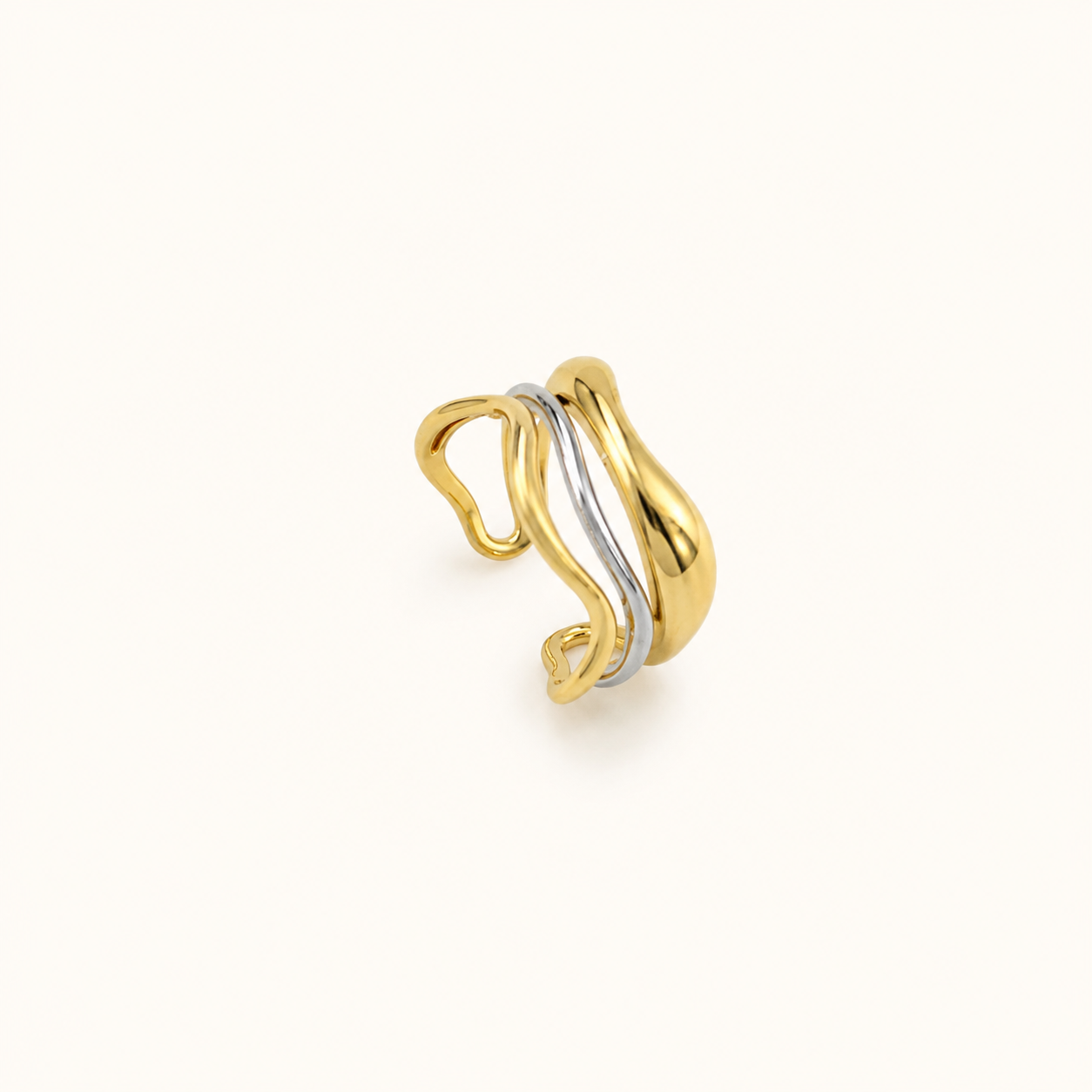 Harmony Wave Adjustable Ring - Image 2