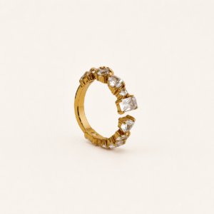 Celeste Crystal Open Ring