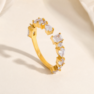 Celeste Crystal Open Ring