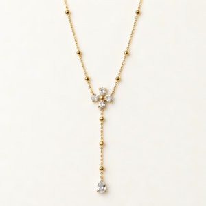 Petal Drop Lariat Necklace