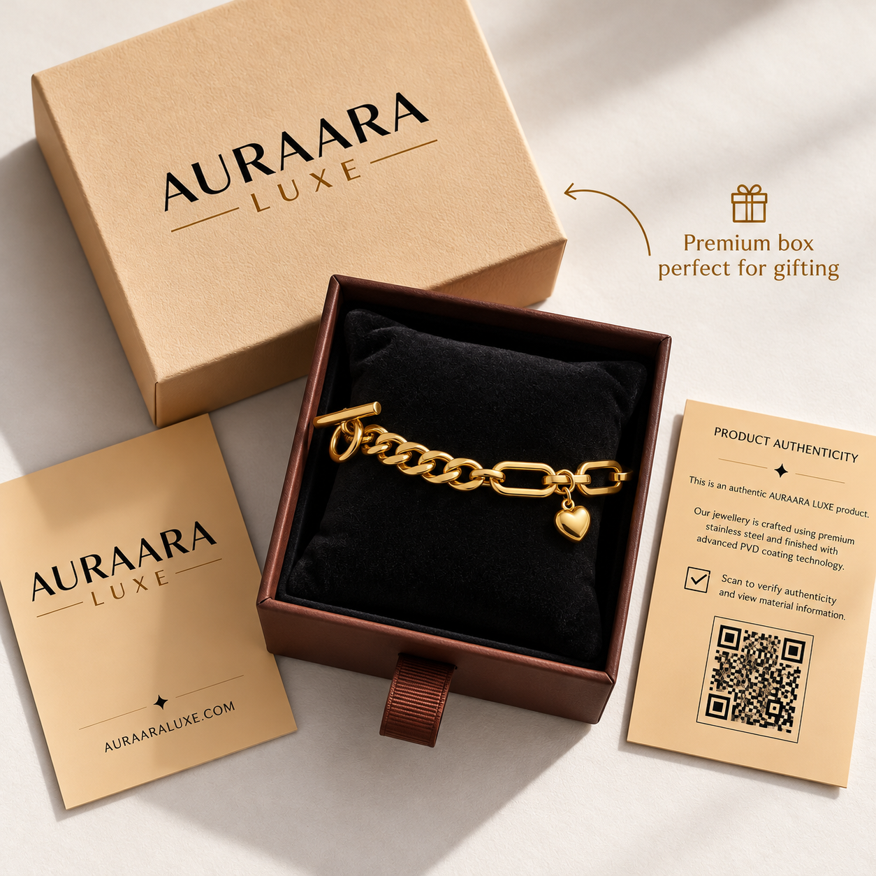 Nova Link Heart Bracelet - Image 3