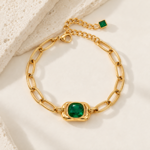 Emerald Link Bracelet