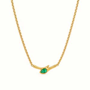 Emerald Curve Necklace